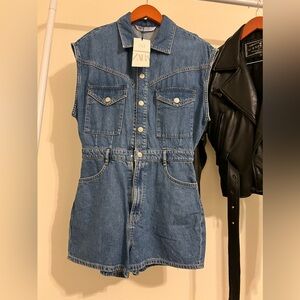 Zara denim romper
